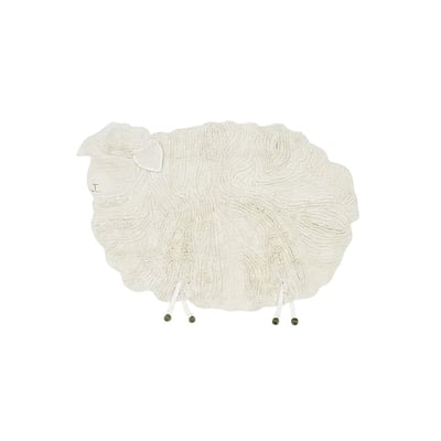 Tapis en laine lavable Moutons PINK NOSE SHEEP LORENA CANALS