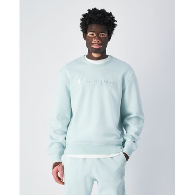 Sweater met ronde hals en groot geborduurd logo CHAMPION