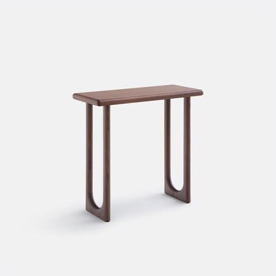 Douve Solid Walnut, Veneer and Solid Ash Console Table, Width 80cm LA REDOUTE INTERIEURS