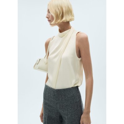 Mango blouse blanche hotsell