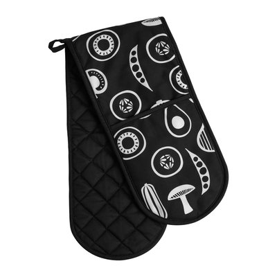 Cotton Double Oven Glove in Vegetable Print SO'HOME