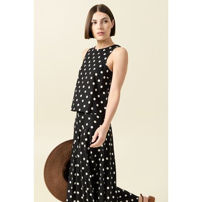 Blouse sans manches crsilje coupe serré noir pitch black Cream | La Redoute