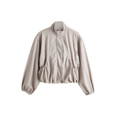Blouson aviateur denim léger à col cheminée NEXT