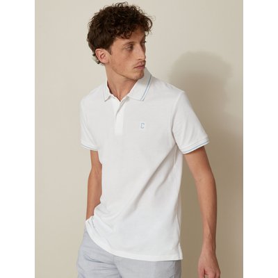 Polo maille piquée bicolore en coton biologique CYRILLUS