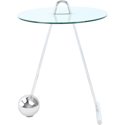 Table d'appoint en acier, ronde, Pendule ARTE ESPINA