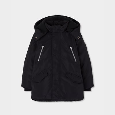 Parka garçon en tissu technique à capuche BOBOLI