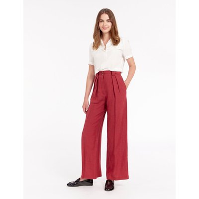 Pantalon coupe large en lin MARLENE INES DE LA FRESSANGE PARIS