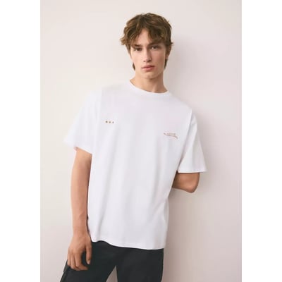 T-shirt 100% coton brodé MANGO TEEN