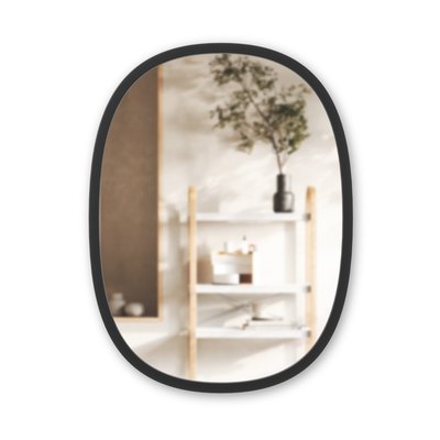 Miroir mural ovale contour caoutchouc - HUB UMBRA