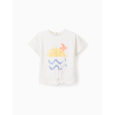 T-shirt de Coton avec Noeud ZIPPY