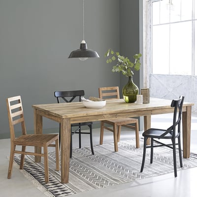 Table extensible en teck recyclé massif 14 pers.  CARGO BERAH GETAH