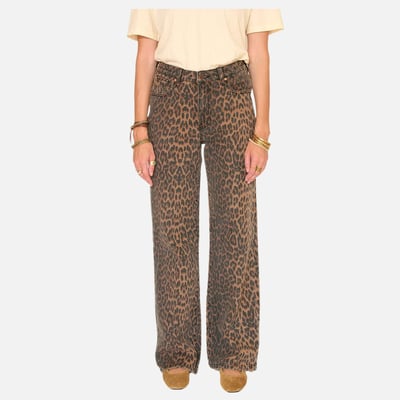 Jean THE JAGGER LEOPARD PRINT MKT STUDIO