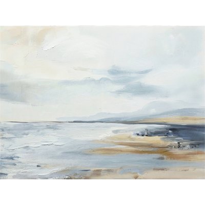 Tableau abstrait   ocre sur toile avec effet huile RECOLLECTION