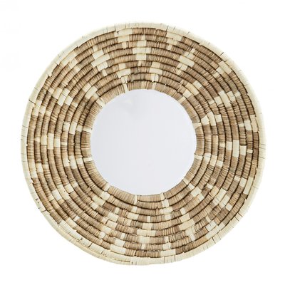 Miroir rond en algues marines MADAM STOLTZ