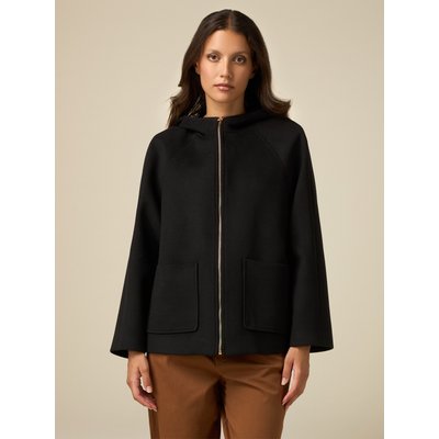 Manteau court réalisé en drap OLTRE