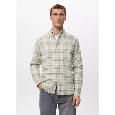 Chemise 100 % coton flanelle carreaux MANGO MAN