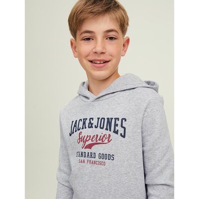 Свитшот с капюшоном и карманом спереди JACK & JONES JUNIOR