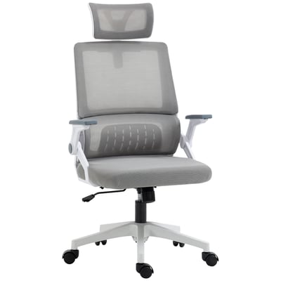 Chaise de bureau Maille Gris HOMCOM