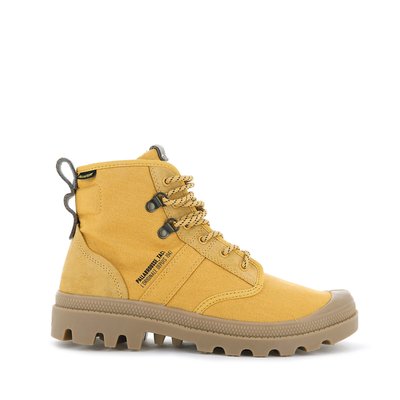 Pallabrousse Tactical High Top Trainers in Canvas/Leather PALLADIUM