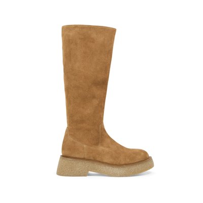 Bottes de pluie femme talons compensés sales