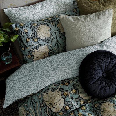 Parure de lit, housse de couette fleurie + 2 taies pour grand lit 2 personnes Tulipes Pimpernel WILLIAM MORRIS AT HOME