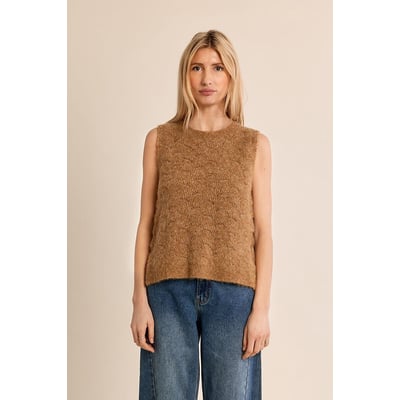 Sleeveless Crew Neck Jumper MOLLY BRACKEN