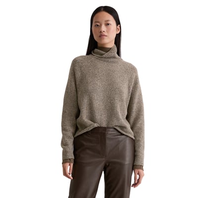 Pull en tweed régulier en mélange de laine vierge MARC O'POLO