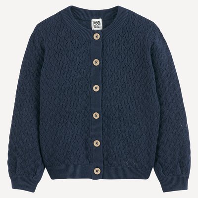 Gilet boutonné en fine maille fantaisie LA REDOUTE COLLECTIONS