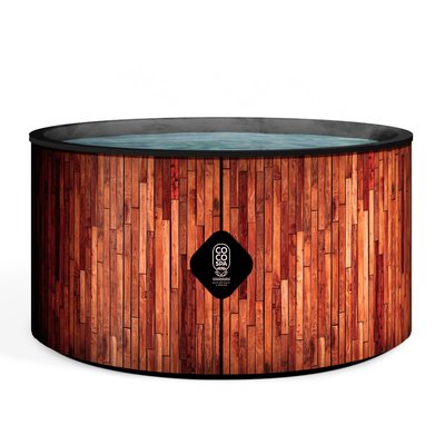Spa gonflable chauffant & massant imitation bois COCO SPA