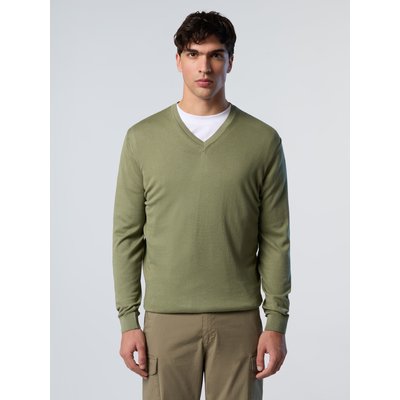 Pull col V avec étiquette logo NORTH SAILS