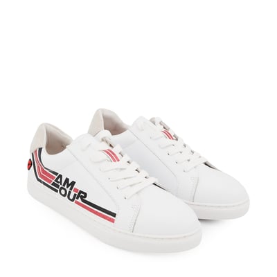 Baskets En Cuir Simone Retro Amour BONS BAISERS