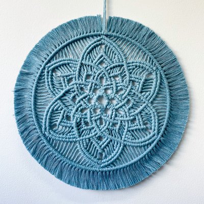 Decoração de parede em macramé MANDALA, Macramar MACRAMAR