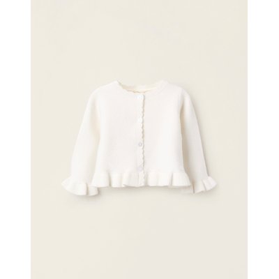 Gilet en Maille avec Volants ZIPPY