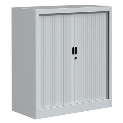 Armoire de bureau portes à rideaux 2 étagères PIERRE HENRY