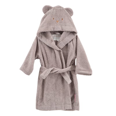 Peignoir capuche coton bio lilas OURSON LITTLE CREVETTE