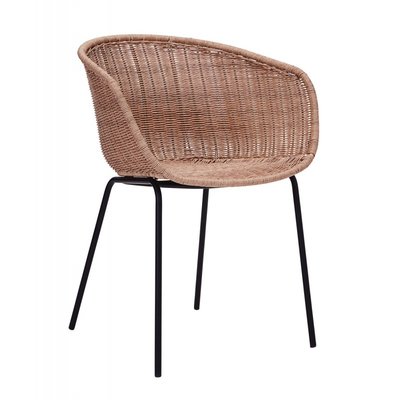 Chaise Fauteuil Imitation Osier  Hapur HOUSE DOCTOR