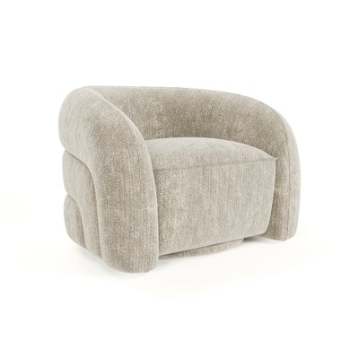 Fauteuil pivotant en velours texturé VICTORIA SIA HOME