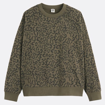 Свитшот с круглым вырезом с леопардовым принтом LA REDOUTE COLLECTIONS
