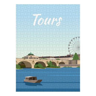 Puzzle Tours - pont Wilson   500 pièces L'AFFICHERIE