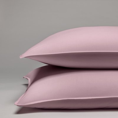 Taie d'oreiller percale de coton lavé 120 fils - 300tc PARIS COTTON & CO