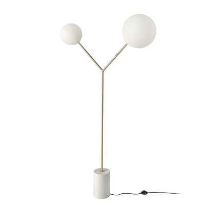 Lampadaire en marbre et acier ANGEL CERDA