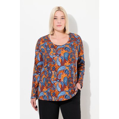 T-shirt long coupe évasée, motif cachemire ULLA POPKEN