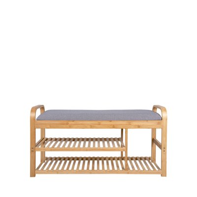 Banc en bambou avec rangements - ARCH LEITMOTIV