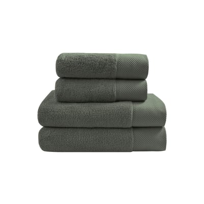 Ensemble de bain 4 pièces Zéro Twist SENSOFT (2 draps de bain + 2 serviettes) SENSEI MAISON