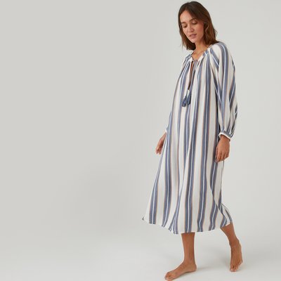 Striped Crepe Nightdress LA REDOUTE COLLECTIONS