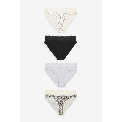 Culottes dentelle et échancrées, lot de 4 NEXT