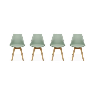 Chaise scandinave acier (lot de 4) NILS SWEEEK