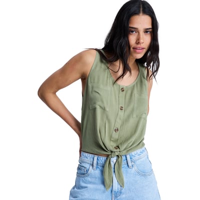 T-Shirt, sans manches, col rond, . ROXY