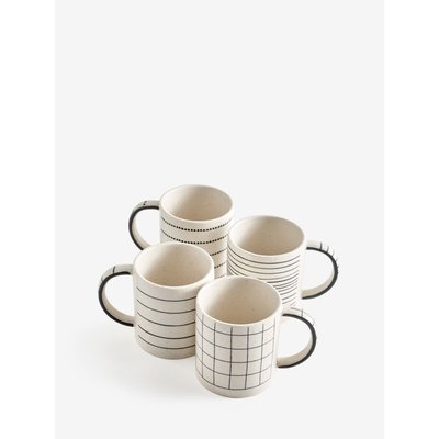 Mug rayé lars, lot de 4 NEXT