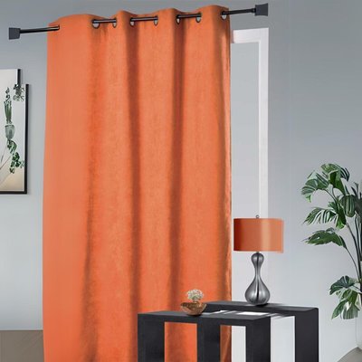 Rideau 100 % occultant et isolant aspect Velours HOME MAISON